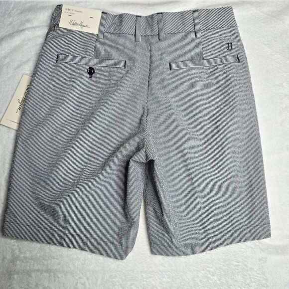 1243 NWT Walter Hagen Men's Clubhouse Seersucker Golf Shorts Navy - Picture 2 of 5